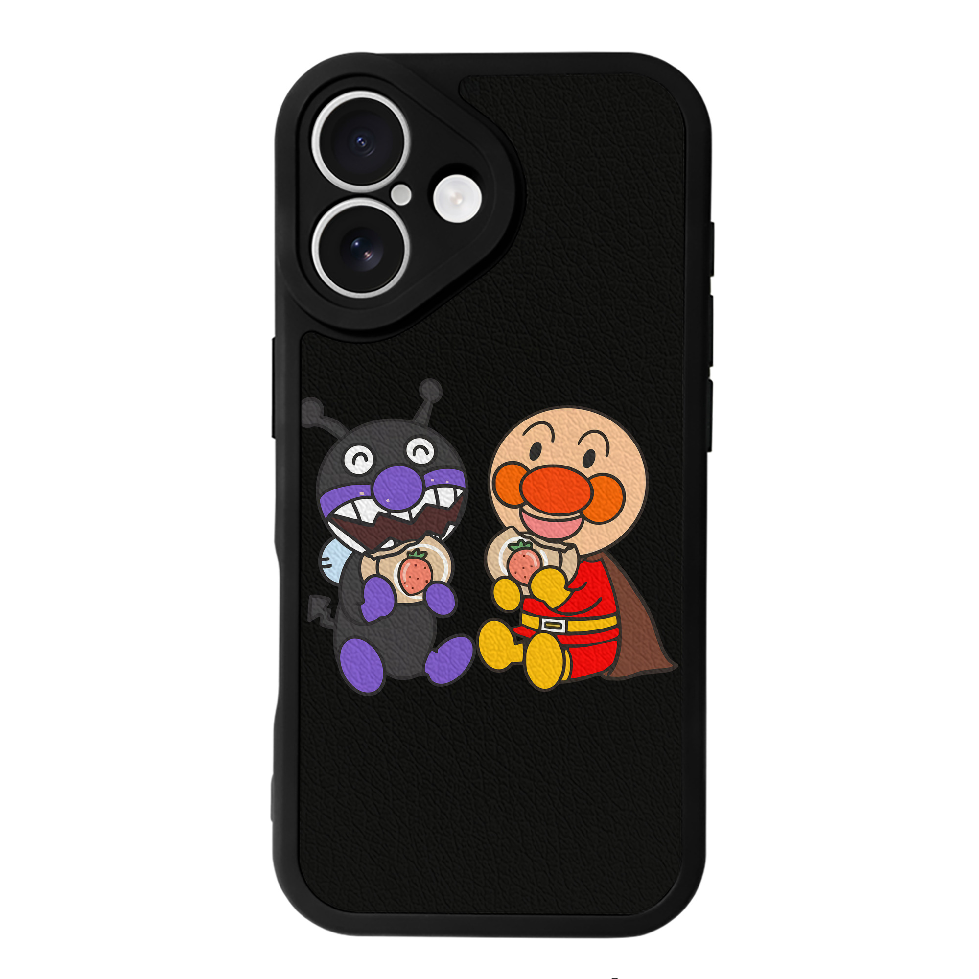 （画像用） アンパンマン Anpanman 【iPhone 16シリーズ対応】シリコンスマホケース（レザー調） 材質：シリコン